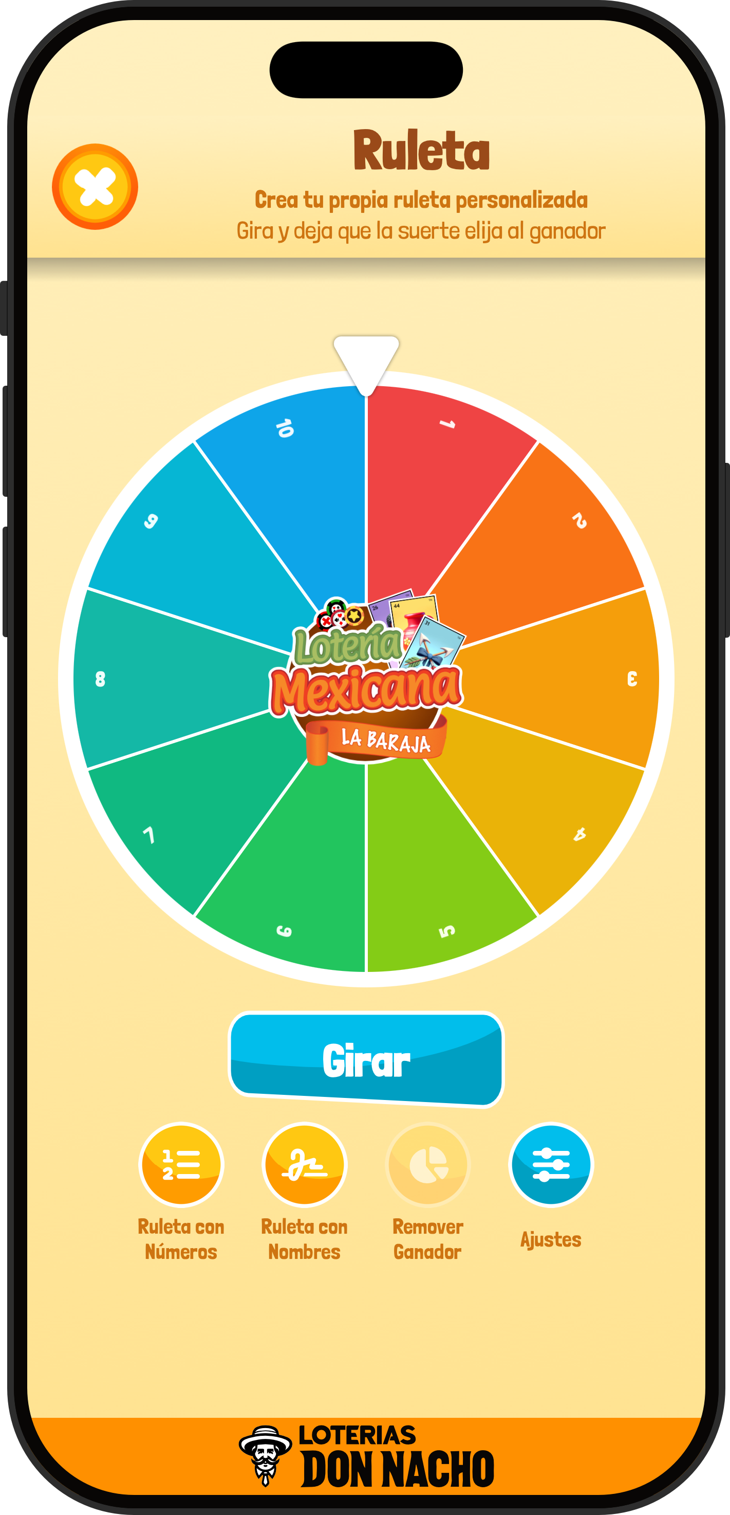 App Lotería Mexicana La Baraja